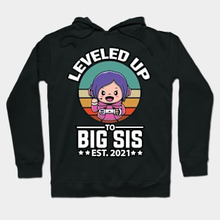 Leveled Up To Big Sister Est Pregnancy Announcement Hoodie